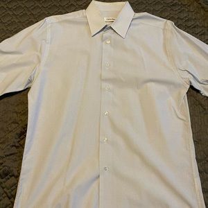 White and blue dress shirt